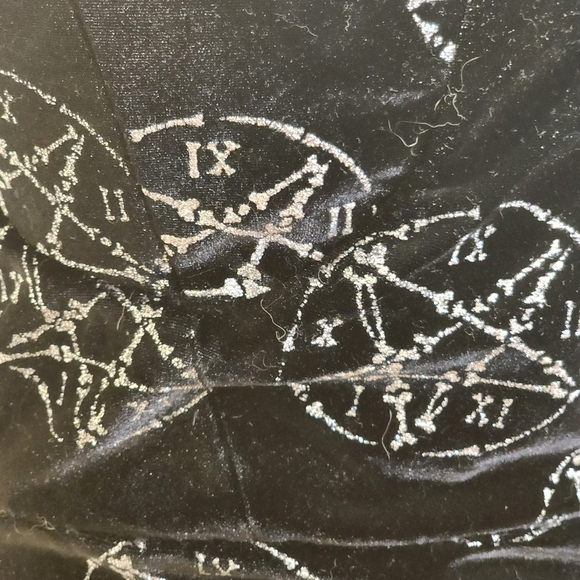 RAT BABY Black Velvet Sparkle Bodycon Mini Dress size S - Picture 8 of 15